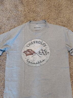 Men's Newport Blue Heather Gray Logo Tee